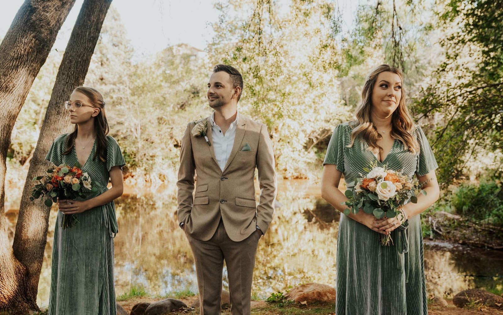 Bridal party bouquets